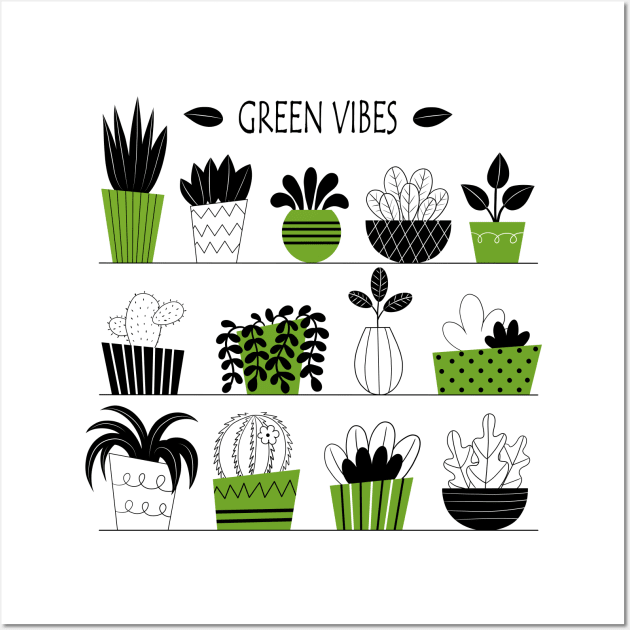 Green vibes Wall Art by Smoky Lemon